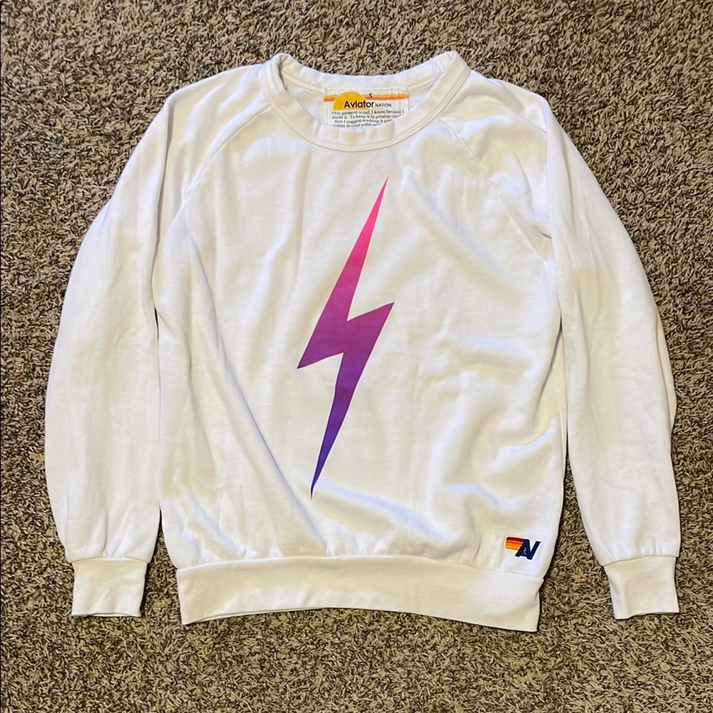 Aviator Nation lightning bolt sweatshirt
